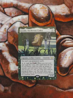 Magic the Gathering Codie, Vociferous Codex Hand Painted Unique Custom MTG Alter - Image 1