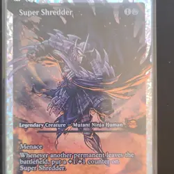 Super Shredder Showcase fracture foil - MTG TMNT - Image 1