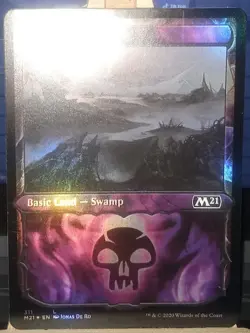 Swamp Showcase #311 Foil NM Core Set 2021 M21 Magic MTG Never Played Only Stored - Image 1