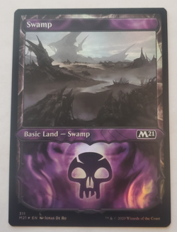 1x Swamp Showcase FOIL (311) Core Set 2021 M21 MTG Magic the Gathering NM - Image 1
