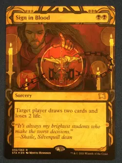 Sign in Blood Strixhaven: Mystical Archives Etched foil - NM - Image 1