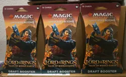 Magic The Gathering The Lord Of The Rings lot 3 Middle-Earth Draft Booster - Image 1