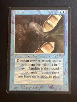 1x Dandan Arabian Nights MP Old School 1993 MTG Magic the Gathering x1 MKE - Image 3