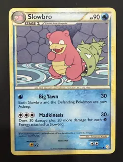 Slowbro 52/123 Heartgold & Soulsilver Regular Uncommon Pokemon TCG Card NM - Image 1