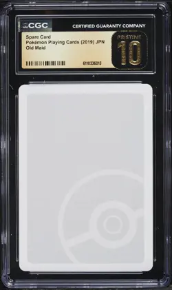 2019 Pokemon Japanese Playing Cards Old Maid Spare Card CGC 10 PRISTINE - Image 1