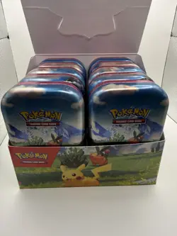 Pokemon TCG Ascended Heroes Mini Tins Display Complete With NO PACKS - Image 1