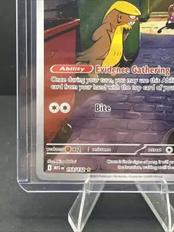 2025 Pokemon Gunshoos Illustration Rare 153/132 Mega Evolution Holo Near Mint - Image 4