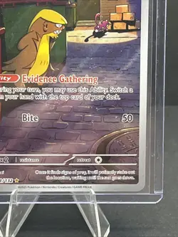2025 Pokemon Gunshoos Illustration Rare 153/132 Mega Evolution Holo Near Mint - Image 5