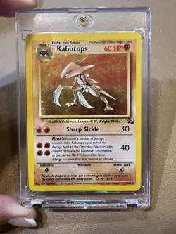 Pokemon Kabutops 9/62 Holo Rare Unlimited Fossil - Image 1