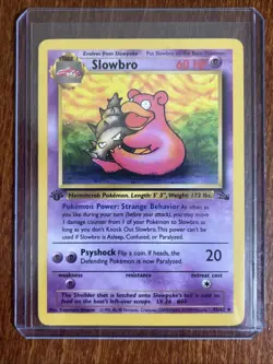 [LP] 1999 Pokemon Fossil Slowbro 1st Edition #43/62 Uncommon - Image 1