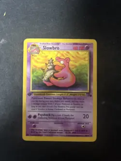 1999 Pokemon Fossil Slowbro 1st Edition #43/62 Uncommon - Image 1