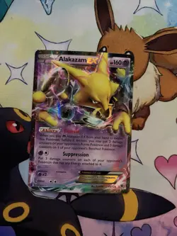 Pokemon TCG Alakazam EX XY Fates Collide 25/124 Holo Ultra Rare 160HP Full Art - Image 1