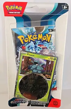 Pokemon - Paradox Rift - Checklane Blister [Pineco] Booster Pack - Image 1