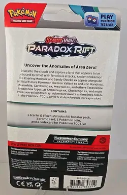 Pokemon - Paradox Rift - Checklane Blister [Pineco] Booster Pack - Image 2