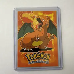 Pokemon Series 1 Charizard Topps TV Animation Ultra Rare Non Holo E6 Of E12 - Image 1