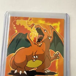 Pokemon Series 1 Charizard Topps TV Animation Ultra Rare Non Holo E6 Of E12 - Image 3