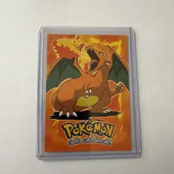 Pokemon Series 1 Charizard Topps TV Animation Ultra Rare Non Holo E6 Of E12 - Image 5