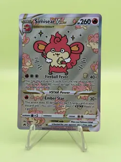 Pokemon Simisear VSTAR GG37/GG70 Crown Zenith: Galarian Gallery Holo - Image 1