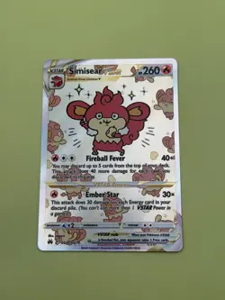 Pokemon Simisear VSTAR GG37/GG70 Crown Zenith: Galarian Gallery Holo - Image 3