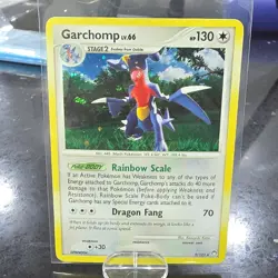 HP Pokemon Garchomp LV.66 Mysterious Treasures Holo Rare 9/123 - Image 1