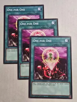 3x One for One 1st Edition Common L5DD-ENY25 Yu-Gi-Oh! - Image 1