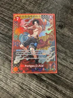Namco Portgas.D.Ace Super Rare SP Two Legends Foil One Piece Card - Image 1