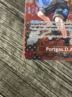 Namco Portgas.D.Ace Super Rare SP Two Legends Foil One Piece Card - Image 3
