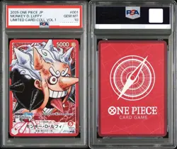 PSA 10 One Piece Base Shop Limited Card Collection Promo Japanese Luffy ST21-001 - Image 3