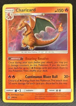 Pokemon TCG Charizard SM226 Holo Rare Promo Moderately Played - Image 1