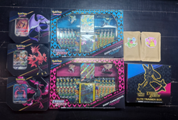 Pokemon Crown Zenith Sealed Lot - 3 Tins - x2 Premium Boxes - x1 ETB - Image 1