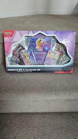Pokemon TCG Mimikyu ex & Alcremie ex Premium Collection Booster Foil Promo Box - Image 1