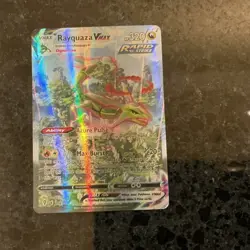Pokemon TCG Rayquaza VMAX Secret Rare Alternate Art Holo 218/203 Evolving Skies - Image 1