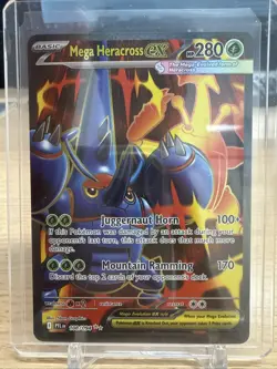 🚀 Pokemon TCG | Mega Heracross EX # 108/094 Phantasmal Flames FULL ART NM - Image 1