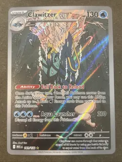 Clawitzer 141/132 Me01: Mega Evolution Holo Pokemon TCG NM - Image 1