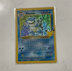 Pokemon Blastoise Holo Rare Base Set 2 100 HP 2/102 English 1999 - Image 1