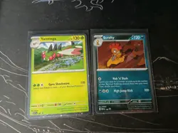Pokemon TCG - Journey Together - Yanmega & Scrafty SVP 187 188 Black Star Promo - Image 1