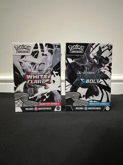 Pokemon Black Bolt and White Flare Booster Bundle Set of 2 Sealed - Image 1