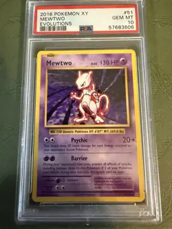 Pokemon XY Evolutions Mewtwo #51 2016 PSA 10 Gem Mint - Image 1