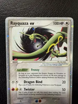 Rayquaza ex #039 Holo Black Star Promo Pokemon TCG 2006 SWIRLED🌀 HP/DMG - Image 4