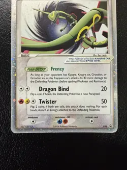 Rayquaza ex #039 Holo Black Star Promo Pokemon TCG 2006 SWIRLED🌀 HP/DMG - Image 5