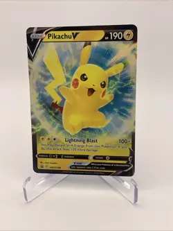Pokemon TCG Sword And Shield Pikachu V SWSH198 Black Star Promo - Image 3