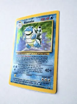 Pokemon Blastoise 2/102 Base Set Holo Rare 1999 WOTC Played Read - Image 5