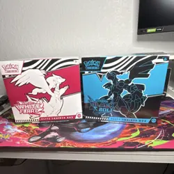 Pokemon TCG White Flare & Black Bolt Elite Trainer Box 2-Pack Reshiram Zekrom - Image 1
