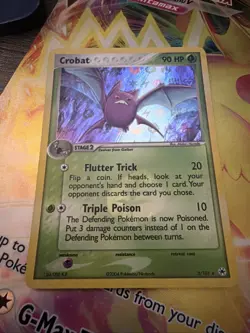 Pokemon TCG Crobat 3/101 Hidden Legends Holo Rare - Image 1