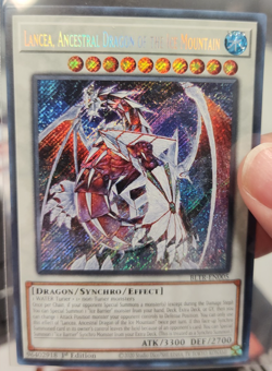 2020 YuGiOh Lancea, Ancestral Dragon of the Ice Mountain Prismatic 1st Edition B - Image 1