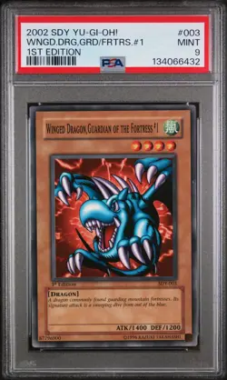 2002 1ST ED #003 WINGED DRAGON, GUARDIAN OF THE FORTRESS #1 PSA 9 - Image 1
