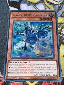 CARTE Yu Gi Oh AIRMAN, HEROS ELEMENTAIRE BLC1-FR022 1ere edition - Image 1