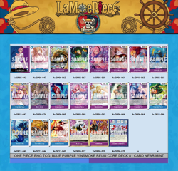 ONE PIECE ENG TCG: BLUE PURPLE VINSMOKE REIJU CORE DECK 81 CARD NEAR MINT - Image 1