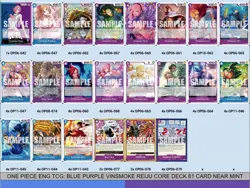 ONE PIECE ENG TCG: BLUE PURPLE VINSMOKE REIJU CORE DECK 81 CARD NEAR MINT - Image 2