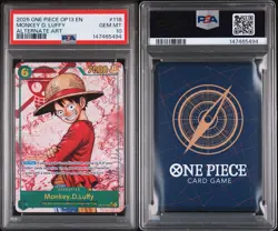 2025 One Piece English Monkey D Luffy OP13-118 Alternate Art PSA 10 GEM MINT 💎 - Image 2
